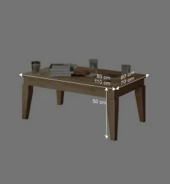 Wohnen Wohnzimmertisch Masdamos aus Wildeiche Massivholz