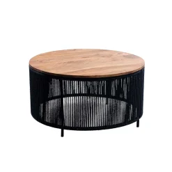 Wohnen Wohnzimmertisch mit Akazienholz Platte - Boom