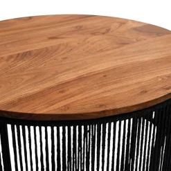 Wohnen Wohnzimmertisch mit Akazienholz Platte - Boom