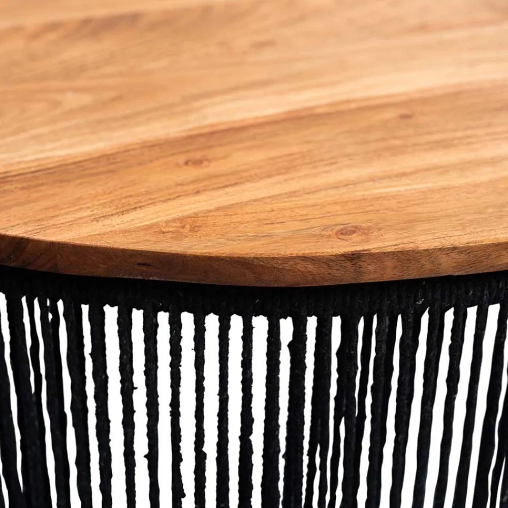 Wohnen Wohnzimmertisch mit Akazienholz Platte - Boom