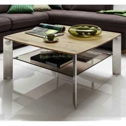 Wohnen Wohnzimmertisch mit Asteiche Platte - Rajavo