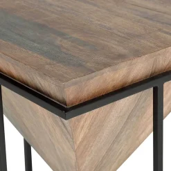 Wohnen Designermöbel|Telefontische*Wohnzimmertisch mit Holzkorpus - umgedrehte Pyramide - Selavia