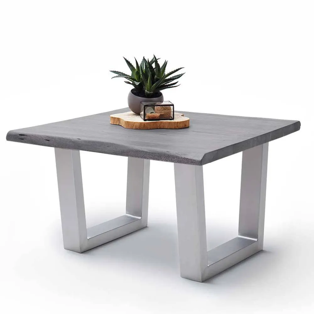 Wohnen Wohnzimmertisch mit Naturkante Akazie - Daana