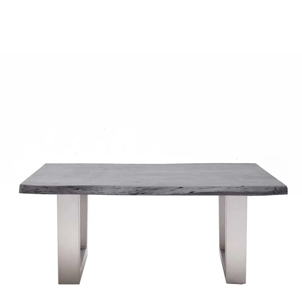 Wohnen Wohnzimmertisch mit Naturkante Akazie - Daana