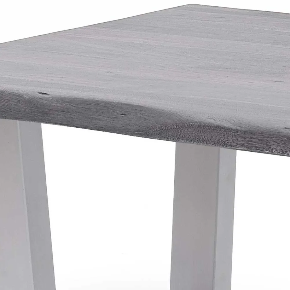 Wohnen Wohnzimmertisch mit Naturkante Akazie - Daana