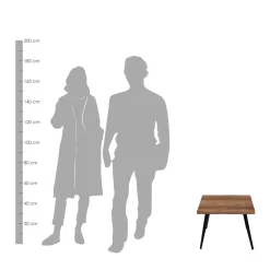 Wohnen Loft Möbel|Industrial Möbel*Wohnzimmertisch mit Natur-Baumkante - Filmau