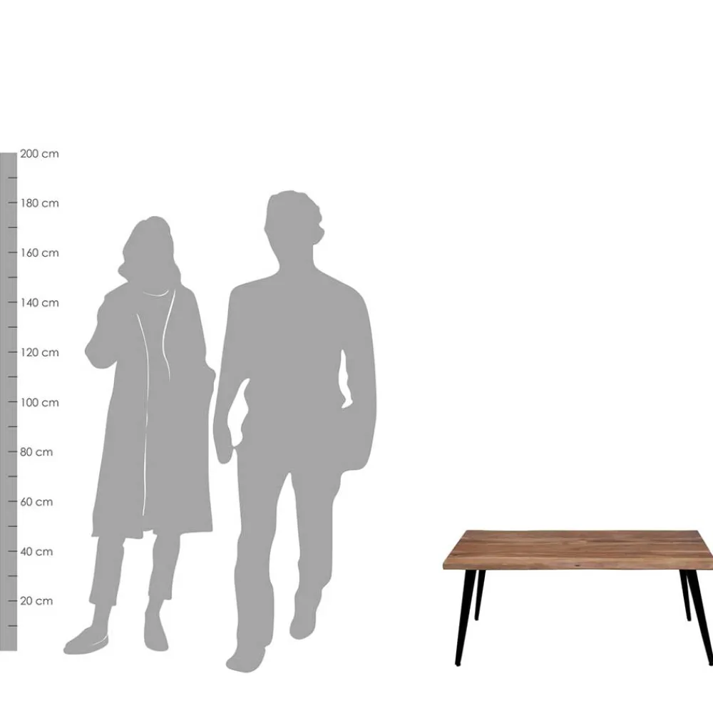 Wohnen Loft Möbel|Industrial Möbel*Wohnzimmertisch mit Natur-Baumkante - Filmau