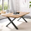 Wohnen Loft Möbel|Industrial Möbel*Wohnzimmertisch mit X-Beinen - Ceraldina