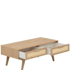 Wohnen Skandinavische Möbel|Couchtisch*Wohnzimmertisch mit zwei Schubladen - Oraina