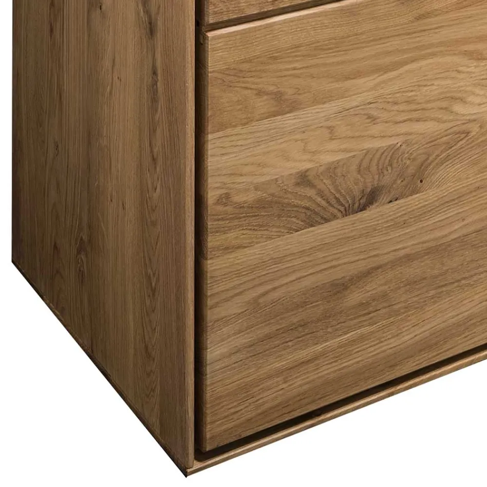 Wohnen Vitrinen|Wohnzimmer-Vitrinen*Wohnzimmervitrine aus geöltem Massivholz - Slaraduva