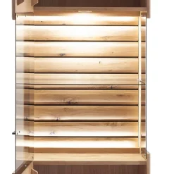 Wohnen Wohnzimmervitrine in Asteiche Hell - Azzurian