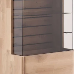 Wohnen Wohnzimmervitrine in Asteiche Hell - Azzurian