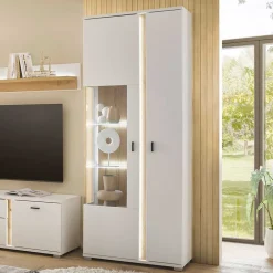 Wohnen Wohnzimmervitrine mit LED Beleuchtung - Racelyn