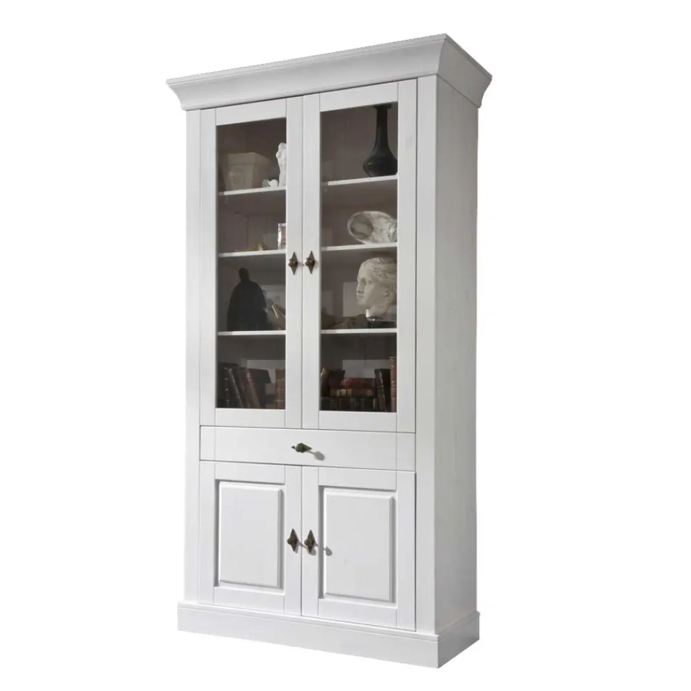 Wohnen Wohnzimmervitrine Satumare in Weiß