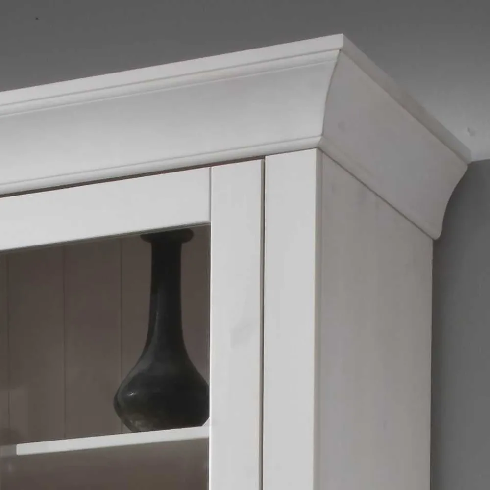 Wohnen Wohnzimmervitrine Satumare in Weiß