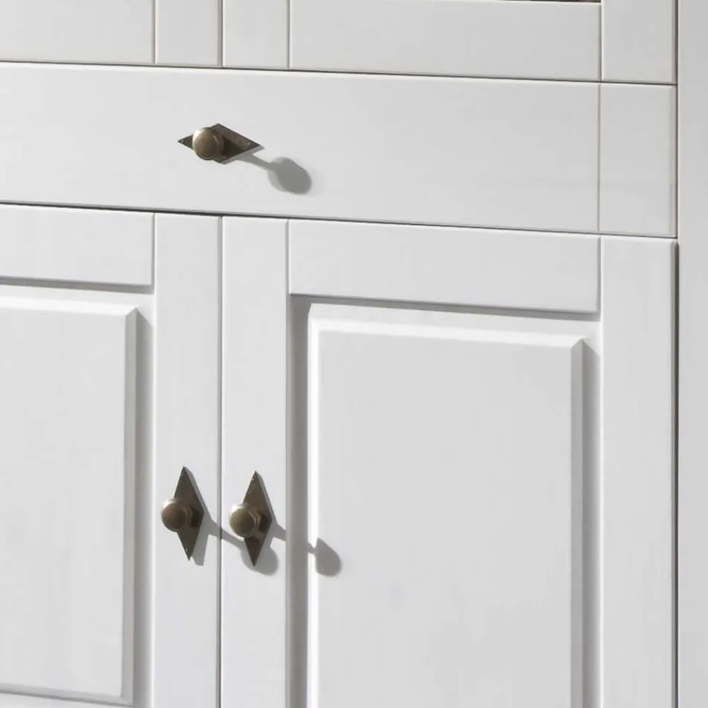 Wohnen Wohnzimmervitrine Satumare in Weiß