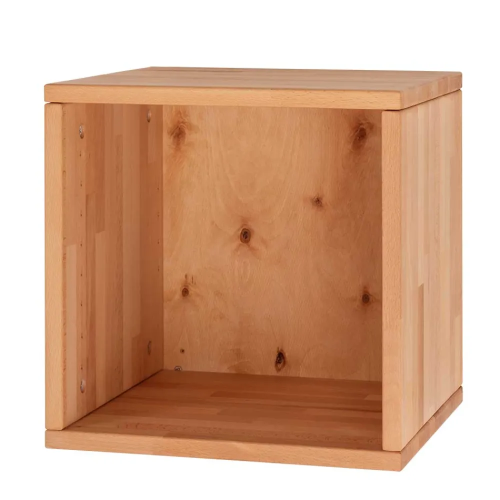 Wohnen Würfel Regal aus Kernbuche Massivholz - Gabela