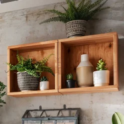 Wohnen Würfel Regal aus Kernbuche Massivholz - Gabela