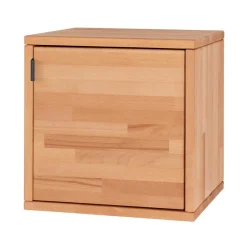 Wohnen Würfel Regal mit Tür aus Kernbuche massiv - Gabela