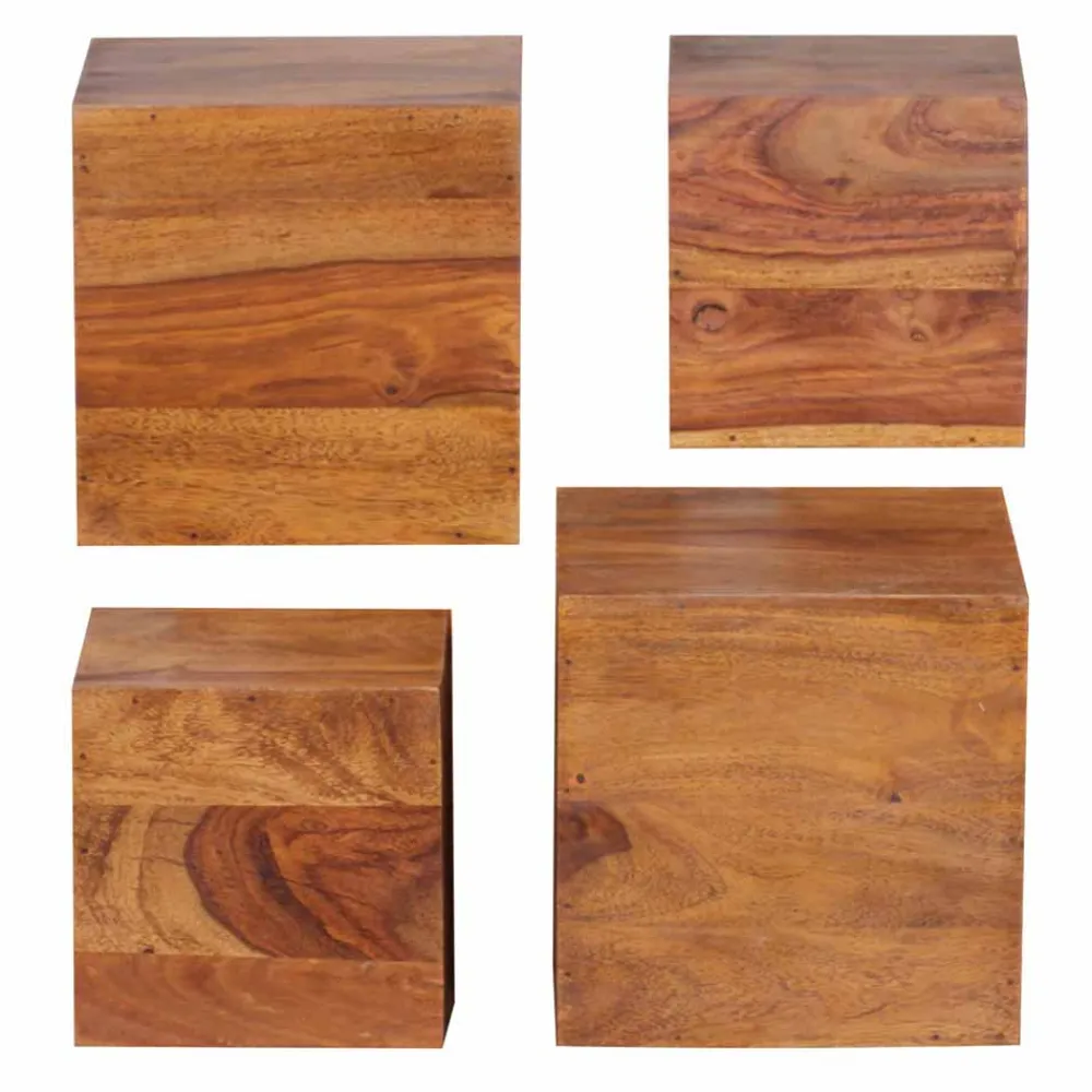 Wohnen Würfelregal Set Hoslo in zwei Größen (vierteilig)