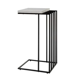 Wohnen Telefontische*40x35 Anstelltisch in Weiß Schwarz - Hortenza