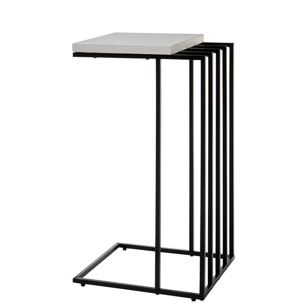 Wohnen Telefontische*40x35 Anstelltisch in Weiß Schwarz - Hortenza