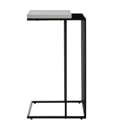 Wohnen Telefontische*40x35 Anstelltisch in Weiß Schwarz - Hortenza