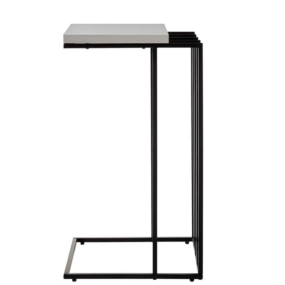 Wohnen Telefontische*40x35 Anstelltisch in Weiß Schwarz - Hortenza