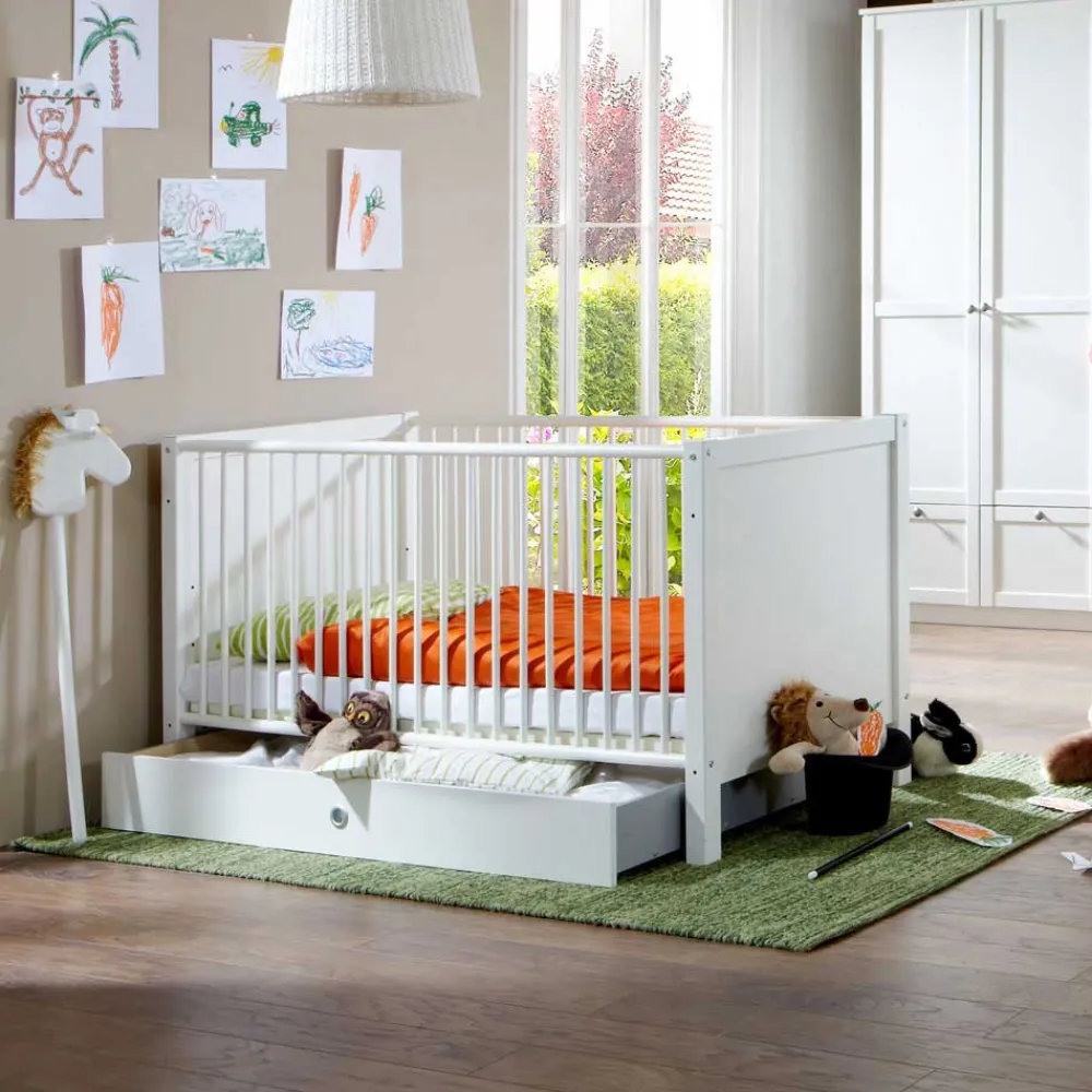 Wohnen Kindermöbel|Babybetten*70x140 Babybettchen Masculino in Weiß