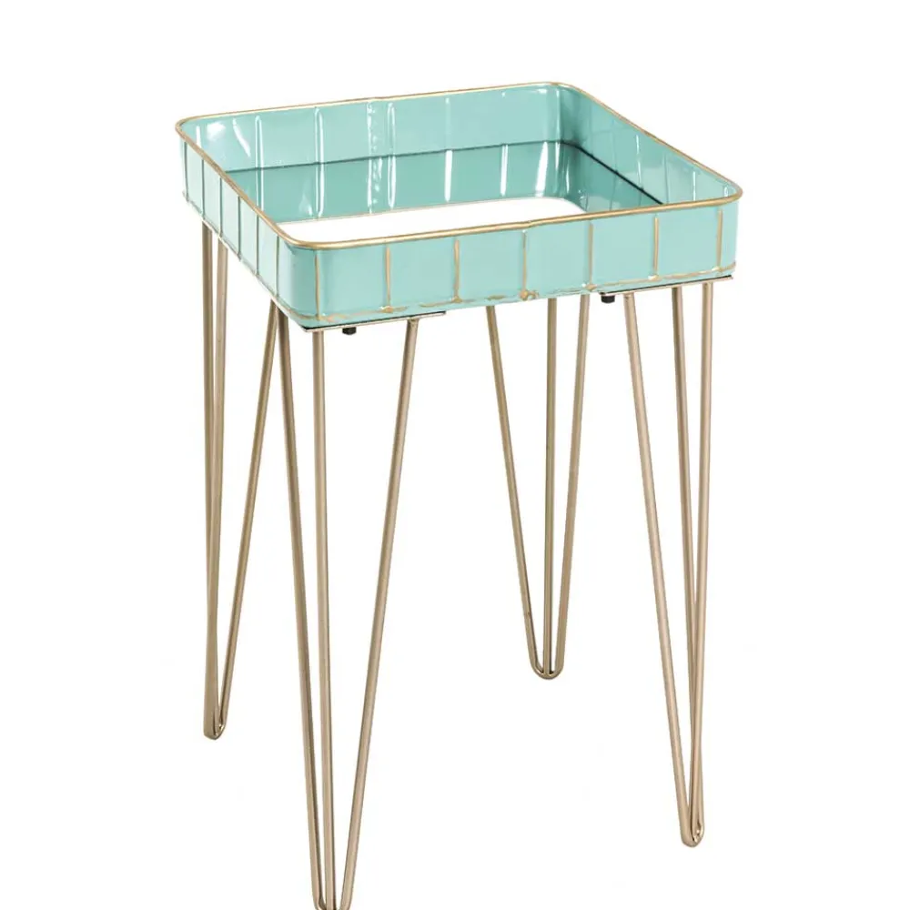 Wohnen 35x35 Beistelltisch mit Spiegelplatte - Rosario