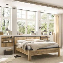 Wohnen Betten|Betten*140x200 Bett & Nachttisch Paneele - Naiavio (dreiteilig)