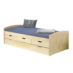 Wohnen 90x200 Bett mit Ausziehbett & Schubladen - Alejandro