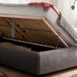 Wohnen 180x200 Bett mit Bettkasten & TTF Matratzen - Zebastio