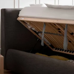 Wohnen 180x200 Bett mit Bettkasten & TTF Matratzen - Zebastio