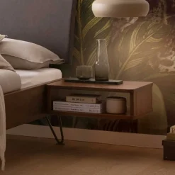 Wohnen 140x200 Bett mit Polsterkopfteil Kunstleder Grau - Ricana