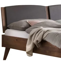 Wohnen Braune Möbel|Graue Möbel*140x200 Bettgestell in Nussbaum Braun - Nigari