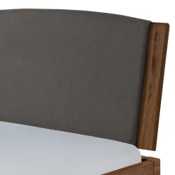 Wohnen Braune Möbel|Graue Möbel*140x200 Bettgestell in Nussbaum Braun - Nigari