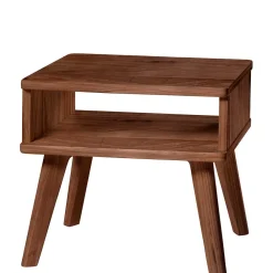 Wohnen Braune Möbel|Graue Möbel*140x200 Bettgestell in Nussbaum Braun - Nigari