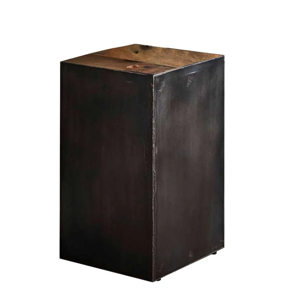 Wohnen 30x30 Blumenständer aus Hartholz & Metall - Marlo