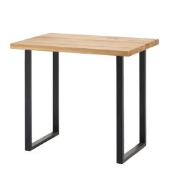 Wohnen 120x80 cm Bar Tisch aus Wildeiche & Stahl - Karmini