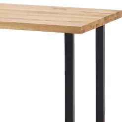 Wohnen 120x80 cm Bar Tisch aus Wildeiche & Stahl - Karmini