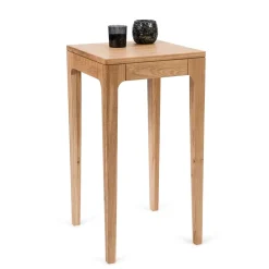 Wohnen Telefontische*40x40 cm Beistelltisch aus Massivholz mit 80 cm Höhe - Asticia