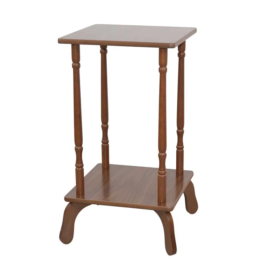 Wohnen 33x33 cm Beistelltisch in Nussbaumfarben - Edmond