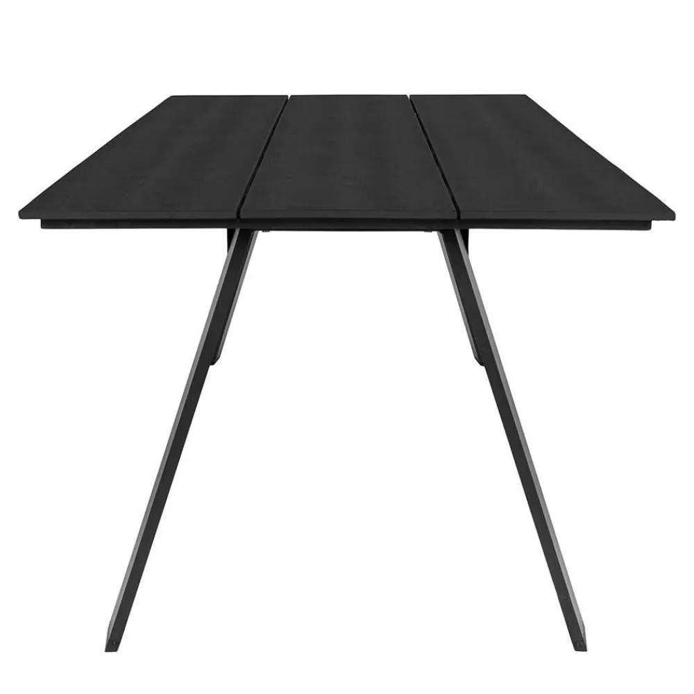 Wohnen Metall-Gartenmöbel*220x100 cm Designer Gartentisch in Schwarz - Lavagna