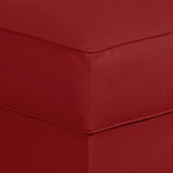 Wohnen 53x53 cm Kunstlederhocker in Rot - Durango