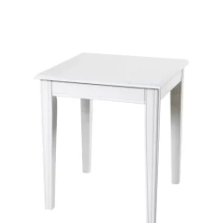 Wohnen 45x45 cm Landhaus Beistelltisch in Weiß - Leida
