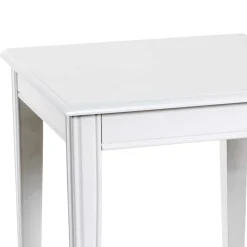 Wohnen 45x45 cm Landhaus Beistelltisch in Weiß - Leida