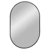 Wohnen 50x80 cm Ovaler Spiegel mit Metallrahmen - Coridar