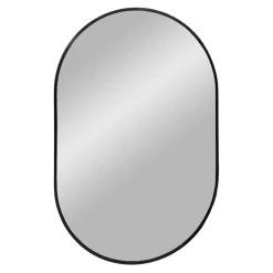 Wohnen 50x80 cm Ovaler Spiegel mit Metallrahmen - Coridar