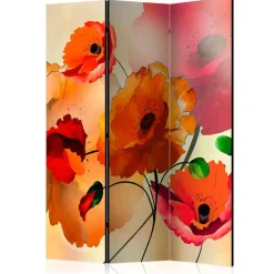 Wohnen 135x172 cm Paravent in Rot Orange - Hasting